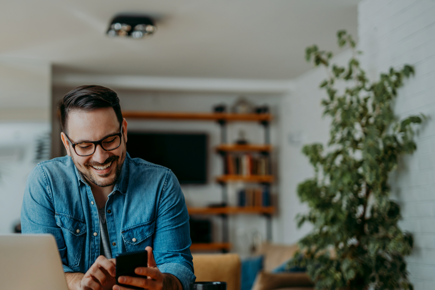 Man Using Phone